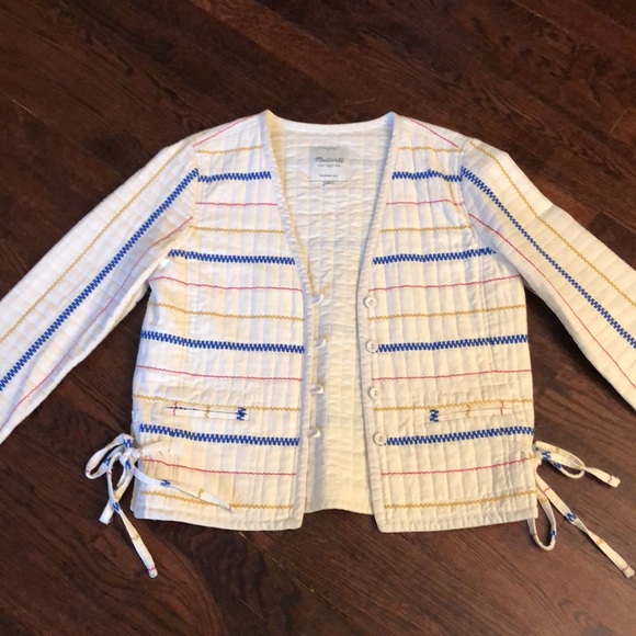 Madewell Jackets & Blazers - Madewell quilted cotton embroidered jacket